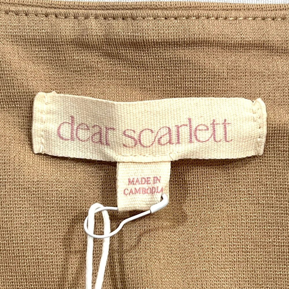 Dear Scarlett NWT Magic Flare‎ Pants Women's 1X Tan Beige Tummy Control Pull On - Picture 4 of 16